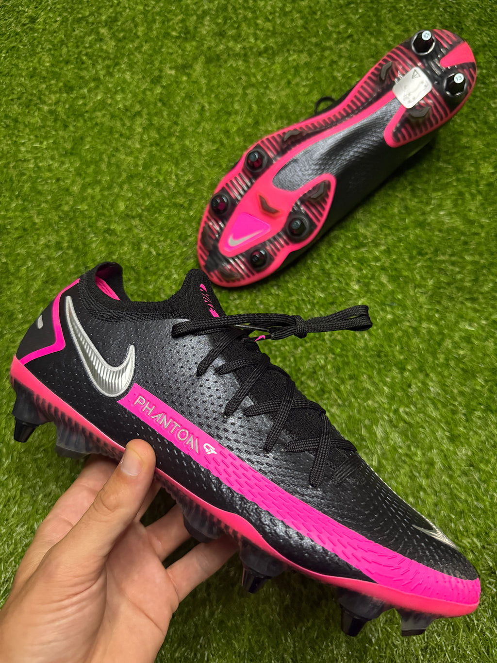 Nike Phantom GT Elite SG-PRO 'Black/Silver/Pink'