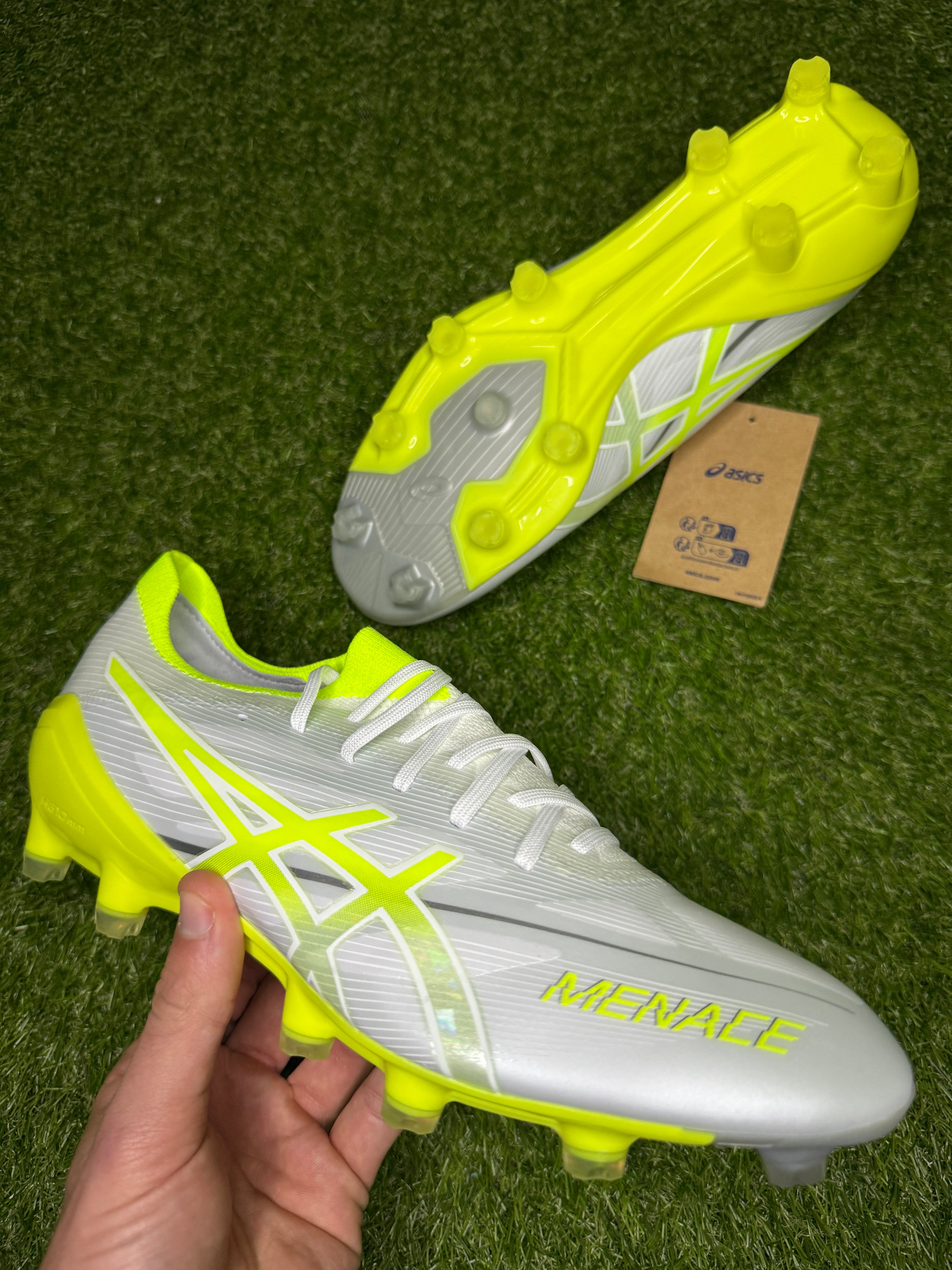 Asics Menace 5 FG 'White/Volt'