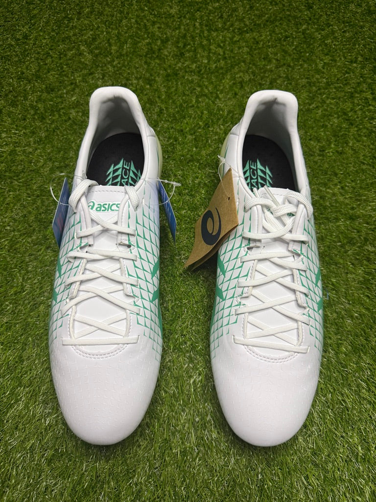 Asics Menace 4 FG 'White/Aurora Green'