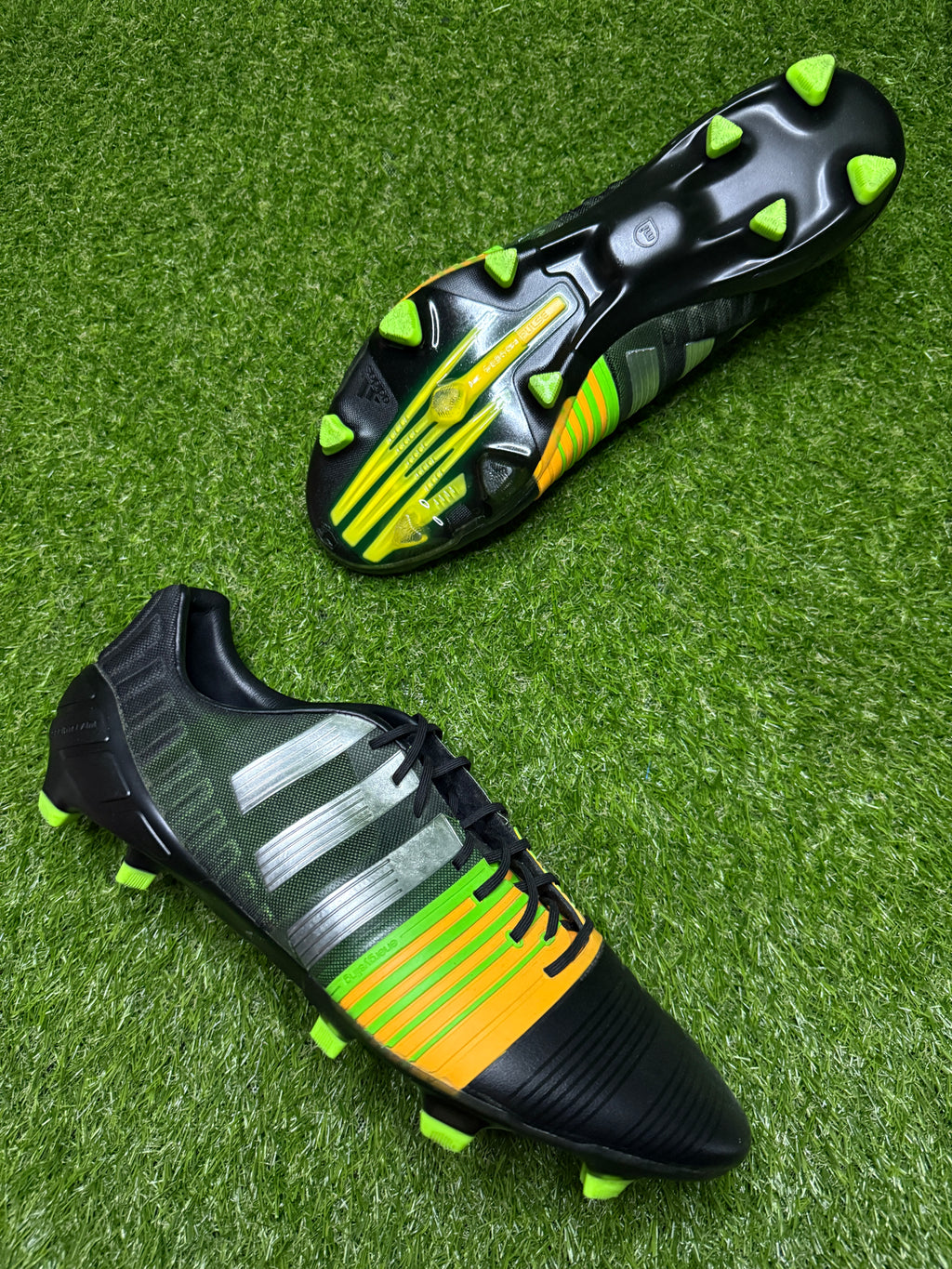 Adidas Nitrocharge 1.0 FG 'Black/Green/Orange'