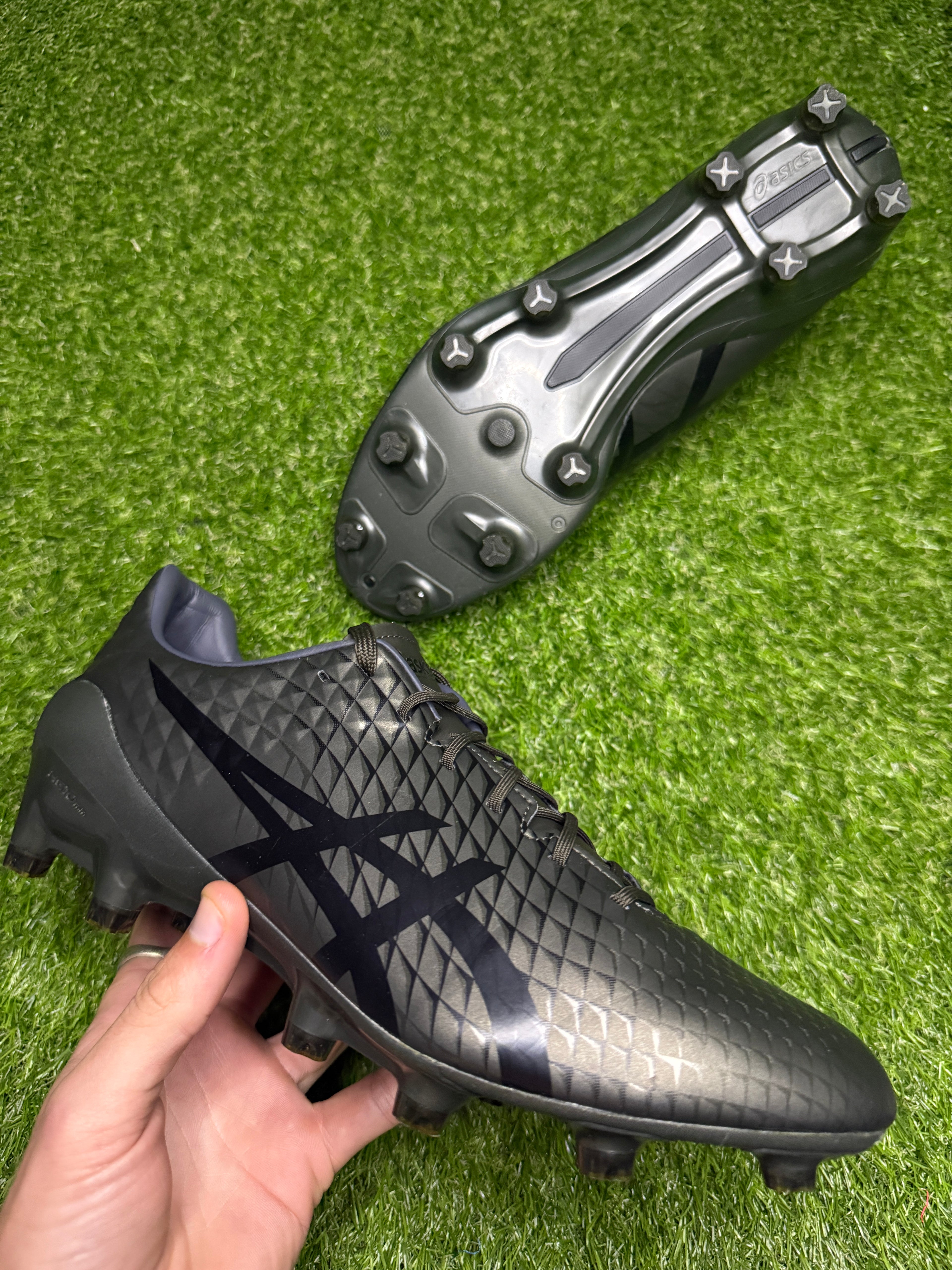 Asics Menace 4 FG 'Gunmetal/Black'