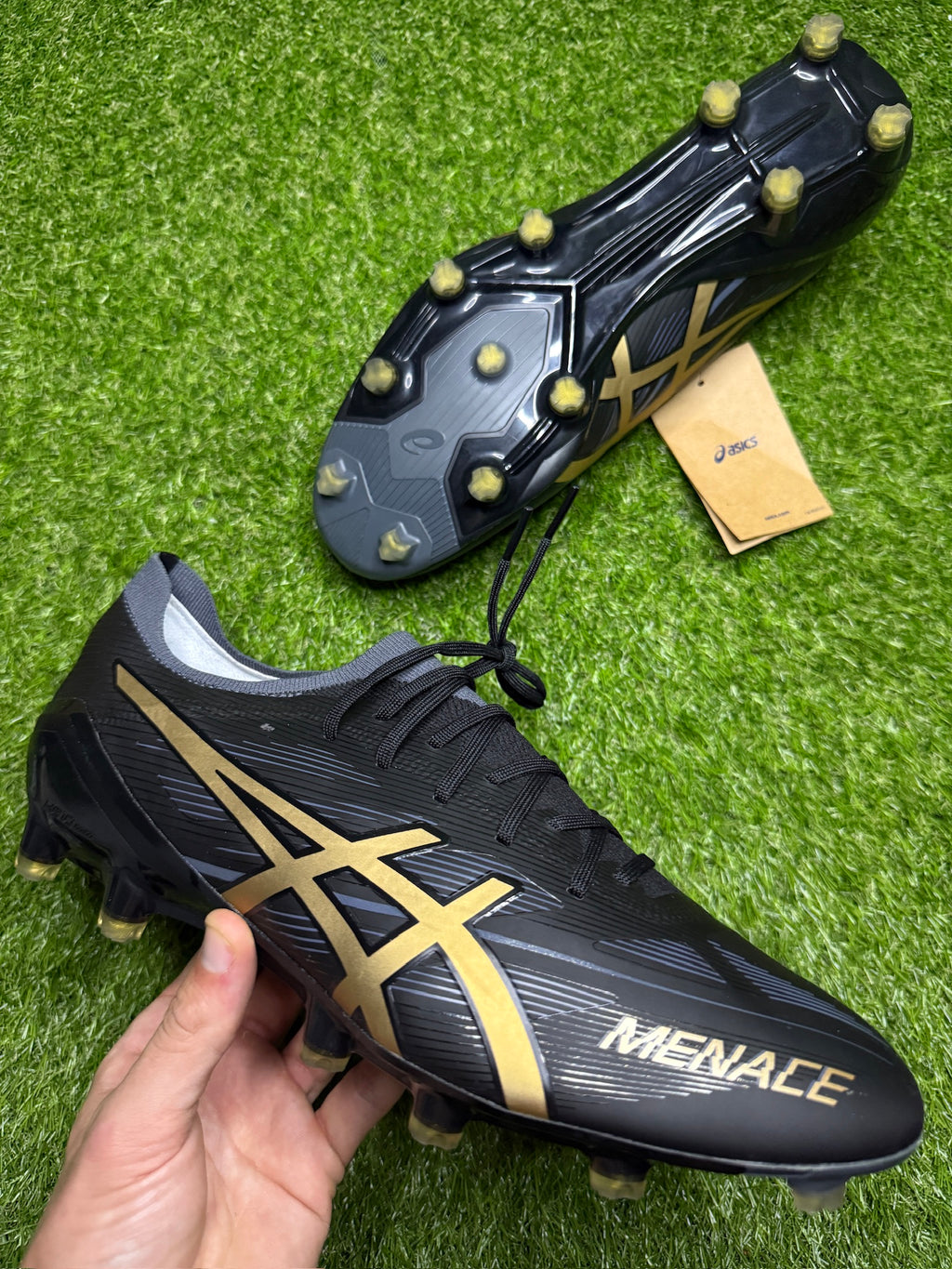 Asics Menace 5 FG 'Black/Gold'