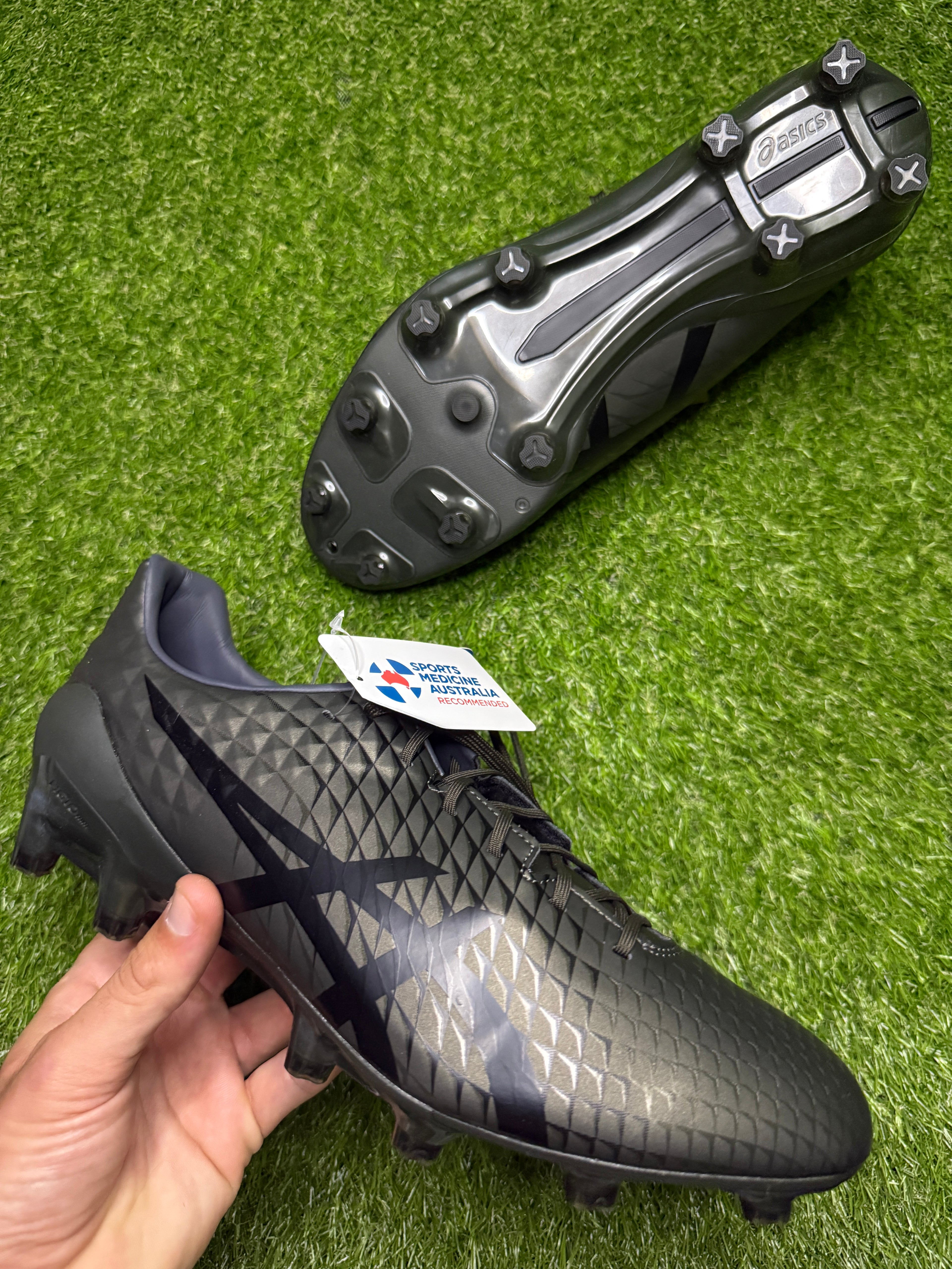 Asics Menace 4 FG 'Gunmetal/Black'