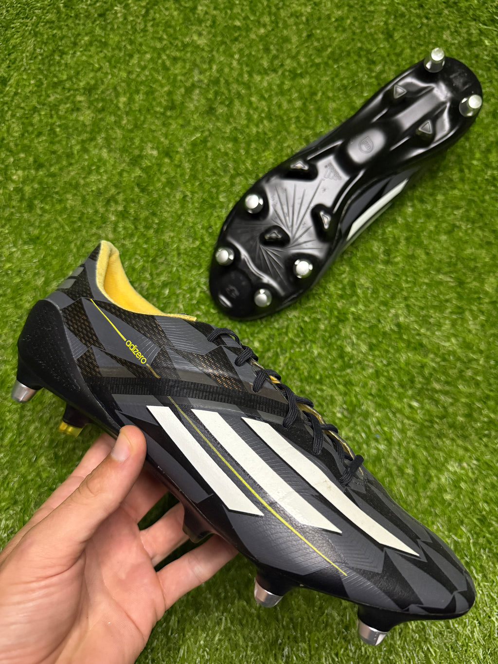 Adidas F50 Adizero SG 'Black/White/Orange'