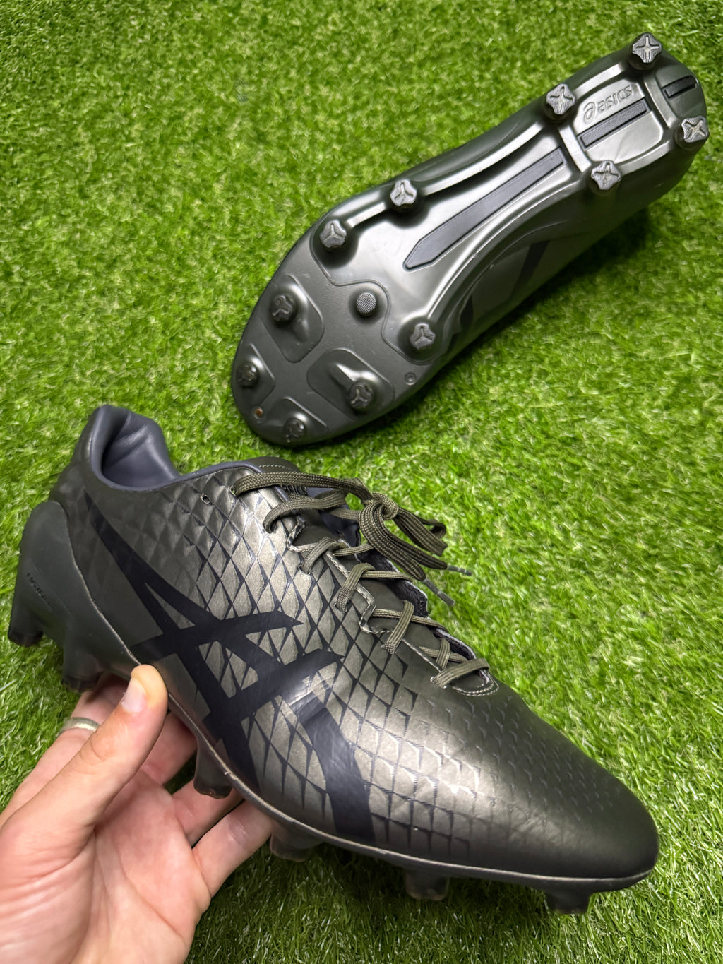 Asics Menace 4 FG 'Gunmetal/Black'