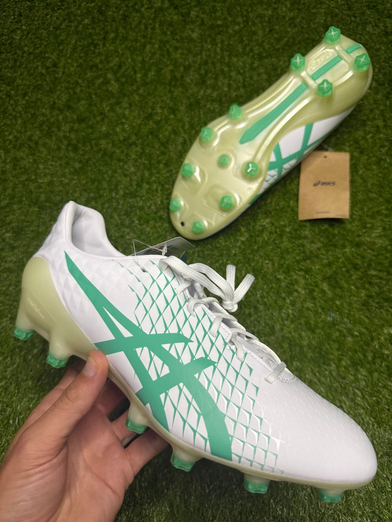 Asics Menace 4 FG 'White/Aurora Green'