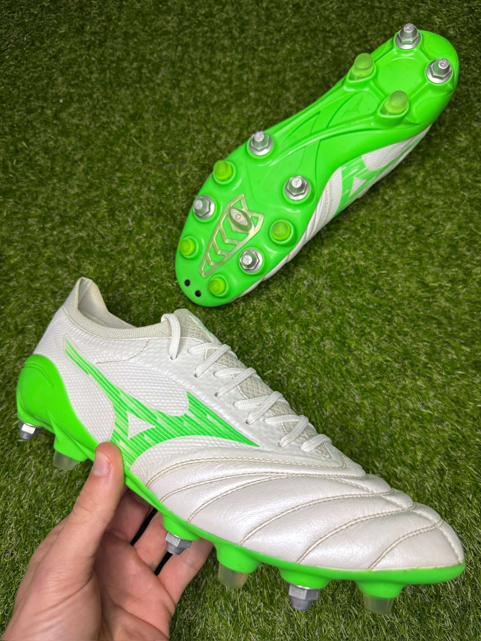 Mizuno Morelia Neo 4 B Elite SG 'White/Green'