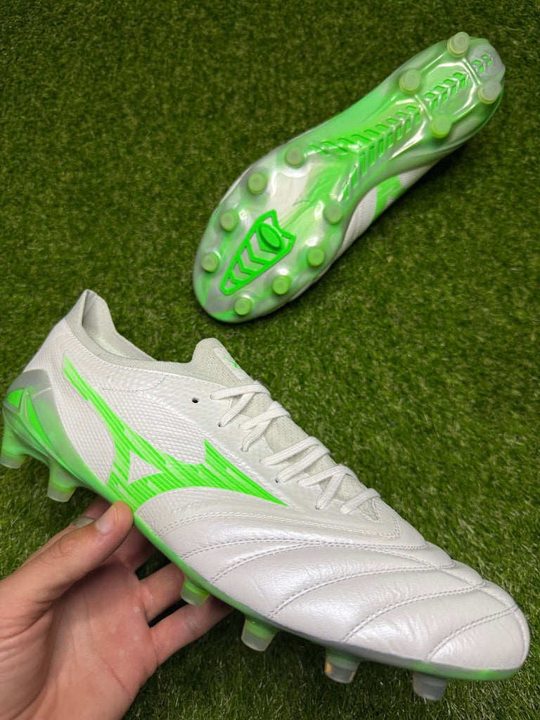 Mizuno Morelia Neo 4 Beta Elite FG 'White/Green'