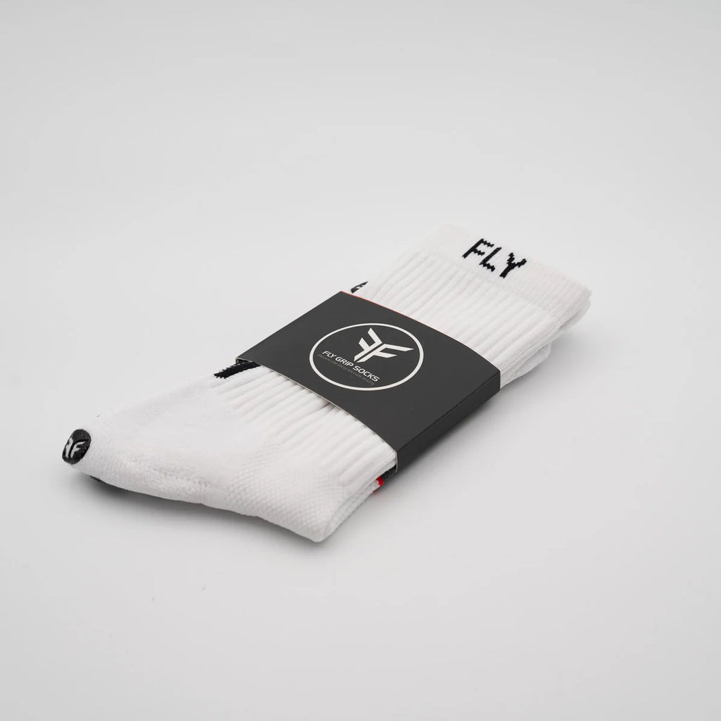 Premium Grip Socks by Fly (White)